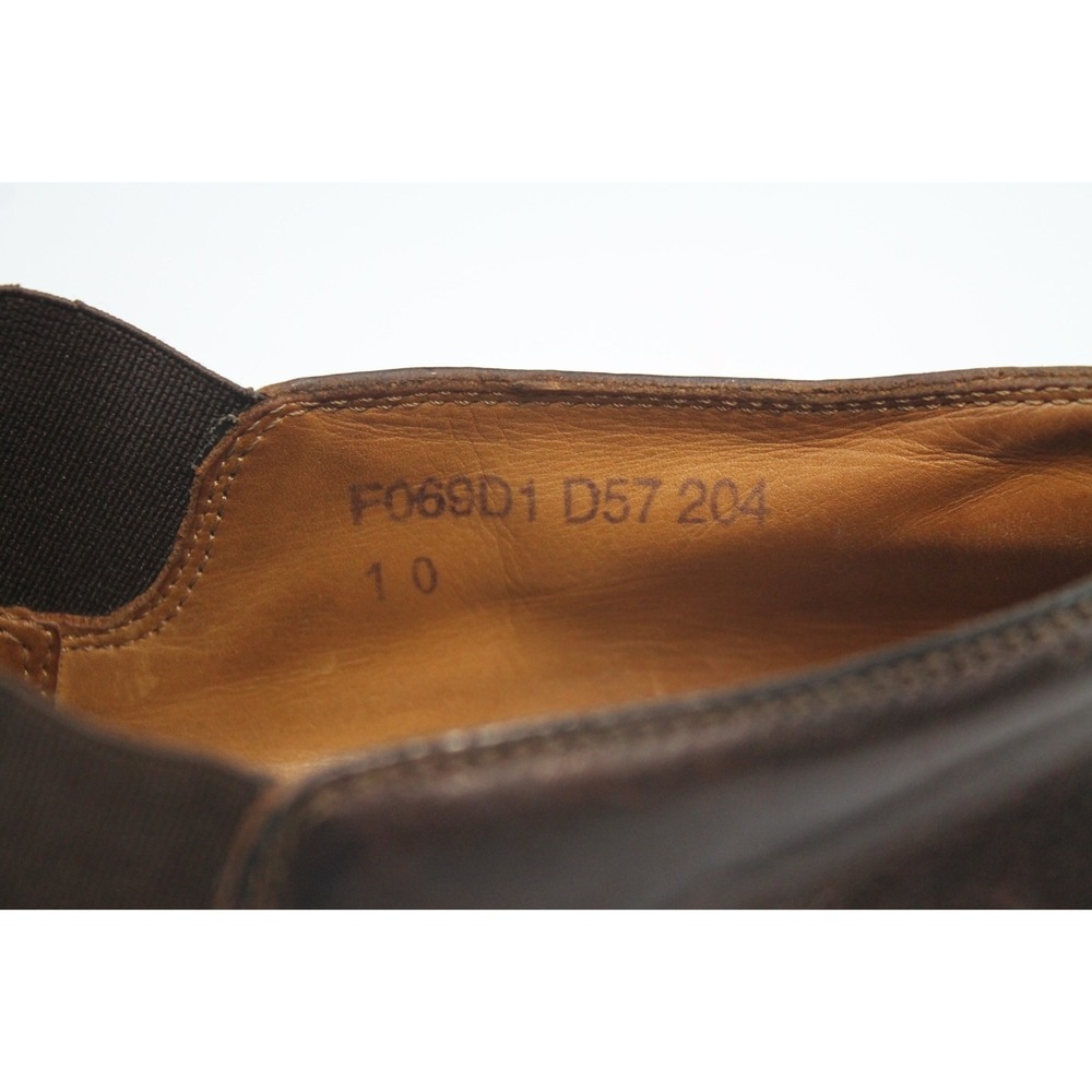 John Varvatos Size US 10 Brown Leather Loafers Slip On Made In Italy - Picture 8 of 9
